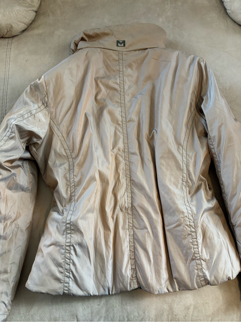 Michael Kors Olive Green Quilted Puffer Jacket / Reversible - Picture 6 of 6